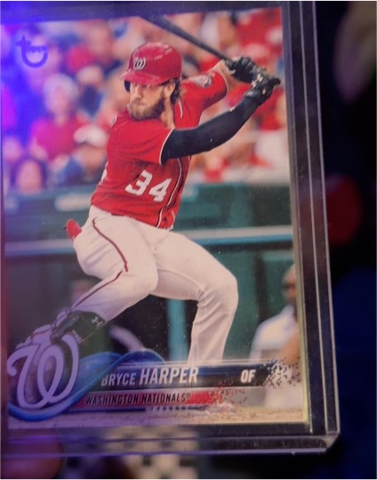 2018 Topps Chrome #139 Bryce Harper — front