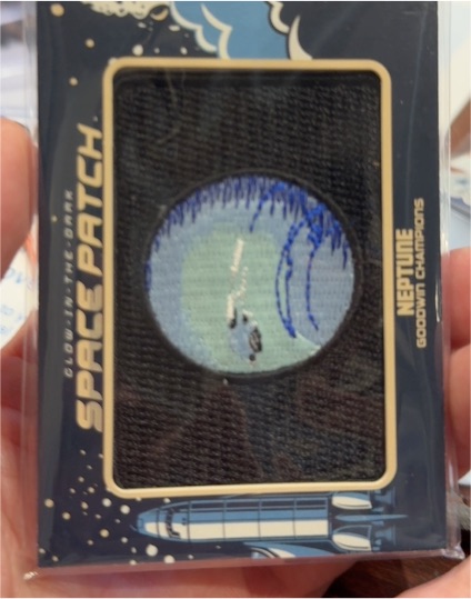 2023 Upper Deck Goodwin Champions Glow in the Dark Space Patch Neptune #GSP-72 — front