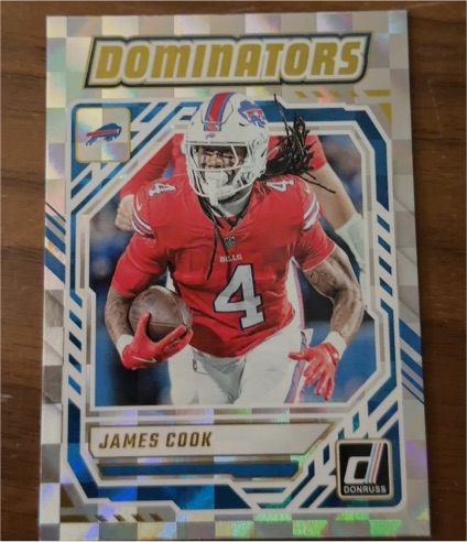 2025 Donruss #DOM-JCK James Cook Dominators — front