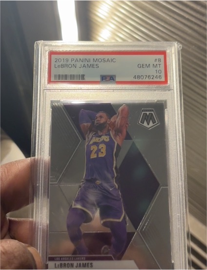 2019 Panini Mosaic #8 LeBron James — front