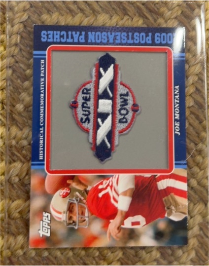 2009 Topps Postseason Patches #PPR29 Joe Montana — front