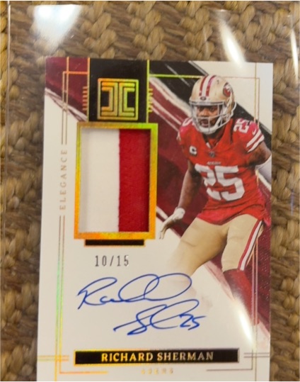 2022 Panini Impeccable Elegance #EVA-RSH Richard Sherman — front