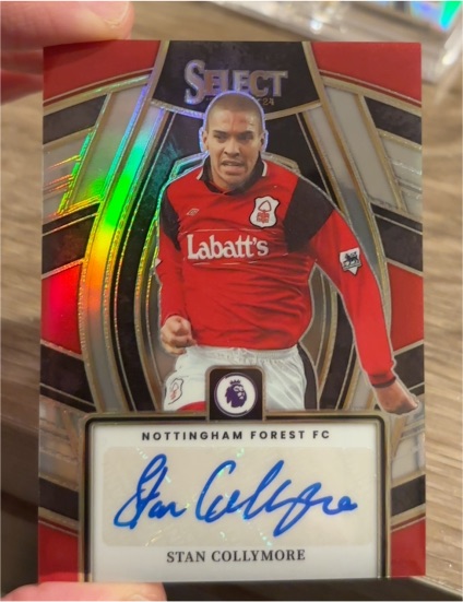 2023-24 Panini Select Premier League #SS-SC Stan Collymore Select Signatures — front