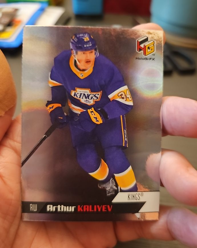2020-21 Upper Deck Extended Series HoloGrFX #HG-12 Arthur Kaliyev — front