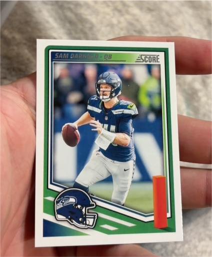 2025 Panini Score #40 Sam Darnold — front