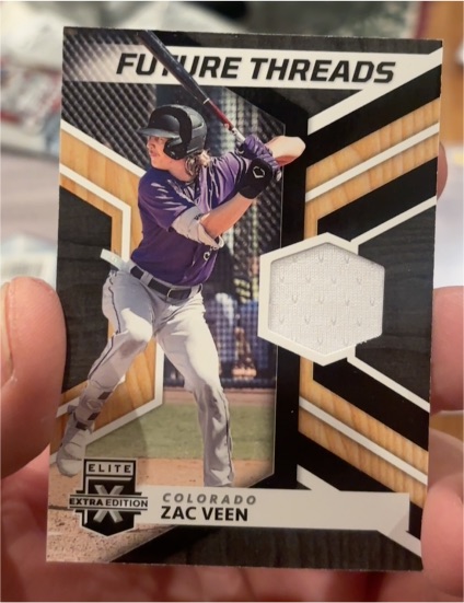 2022 Panini Elite Extra Edition Future Threads #FT-ZV Zac Veen — front