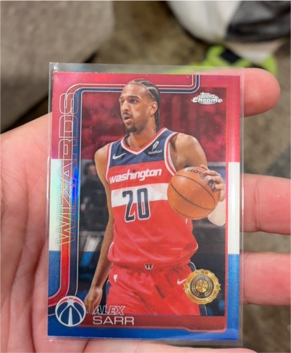 2025-26 Topps Chrome #218 Alex Sarr — front