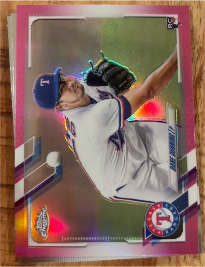 2021 Topps Chrome #187 Dane Dunning — front