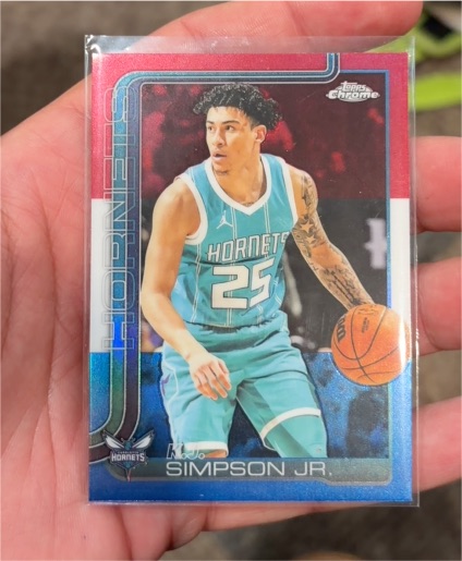 2025-26 Topps Chrome #45 K.J. Simpson Jr. — front