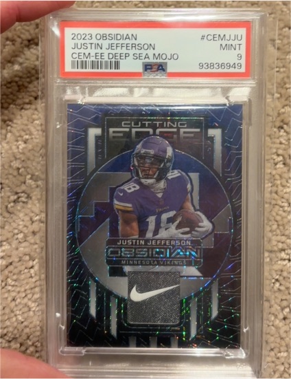 2023 Panini Obsidian #CEMJJU Justin Jefferson — front