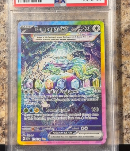 2024 Pokémon Stellar Crown #170 Terapagos EX — front
