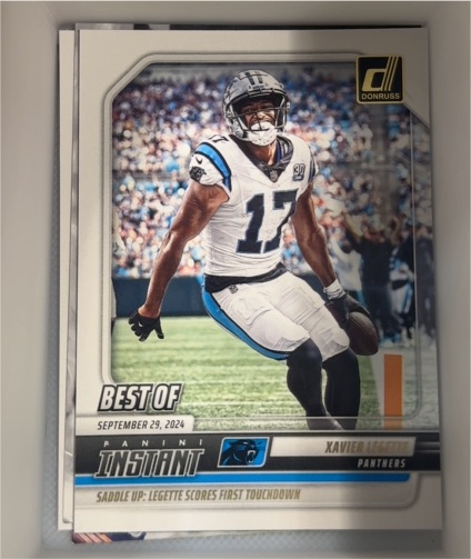 2025 Donruss Best of Instant #INS-XLE Xavier Legette — front