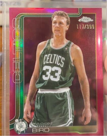 2025 Topps Chrome #117 Larry Bird — front