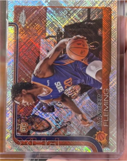 2025-26 Topps Chrome #281 Rasheer Fleming RC — front
