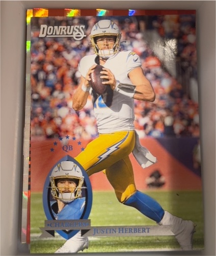 2025 Donruss #11 Justin Herbert Retro 1995 — front