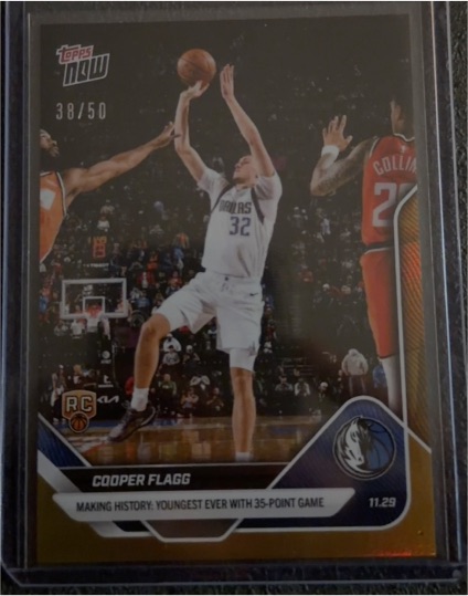 2025-26 Topps Now #67 Cooper Flagg — front
