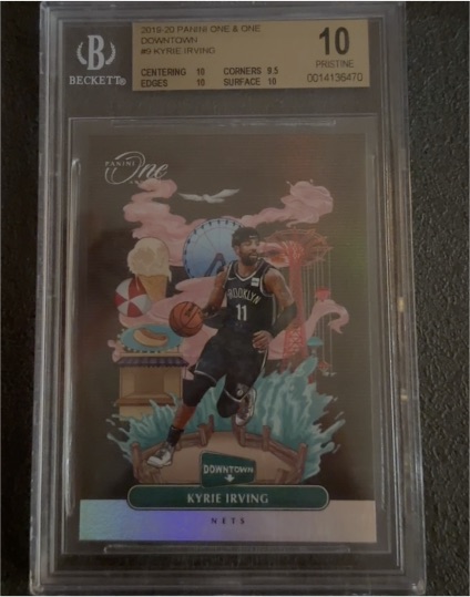2019-20 Panini One & One #86 Kyrie Irving Downtown — front