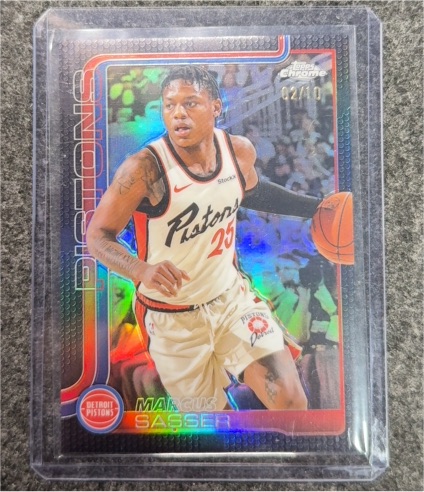 2025-26 Topps Chrome #35 Marcus Sasser — front