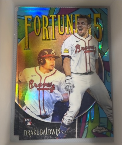 2025 Topps Chrome Update #F15-19 Drake Baldwin Fortune 15 — front