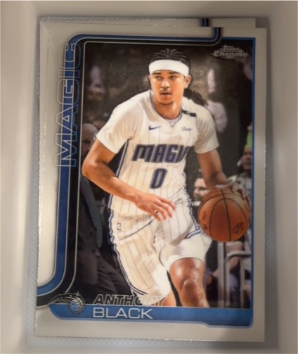 2025-26 Topps Chrome #103 Anthony Black — front