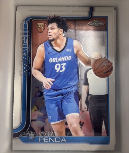2025-26 Topps Chrome #282 Noah Penda — front