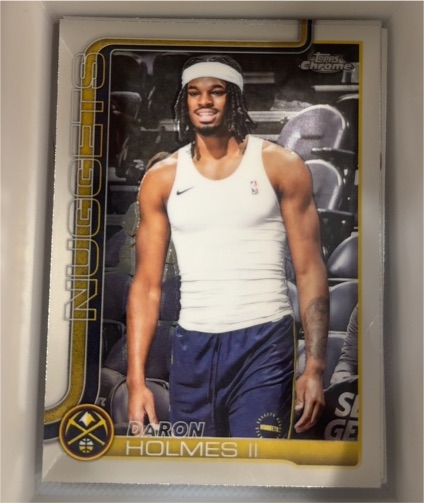 2025-26 Topps Chrome #75 DaRon Holmes II Denver Nuggets — front
