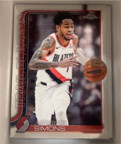 2025-26 Topps Chrome #122 Anfernee Simons — front