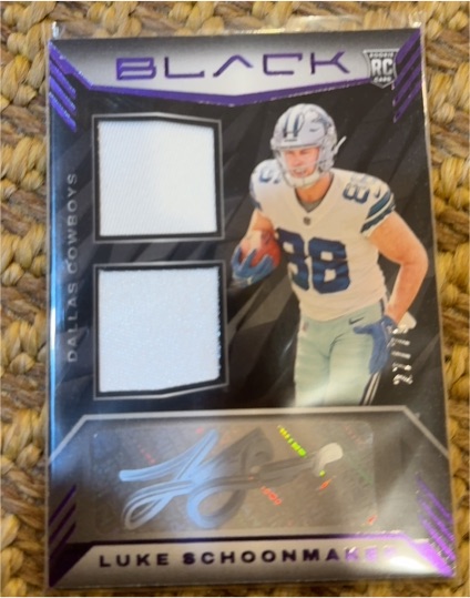2023 Panini Black #RSM-32 Luke Schoonmaker — front