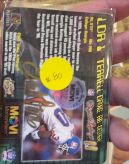 1997 Pacific #LDR 1 Terrell Davis — front