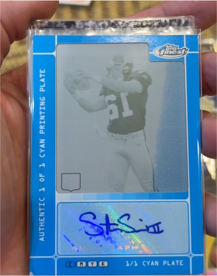 2012 Panini Prime Signatures Printing Plate Mike Williams — front