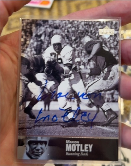 2011 Upper Deck College Football Legends Marion Motley — front