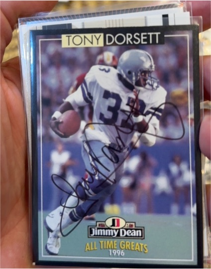 1996 Jimmy Dean All Time Greats #1 Tony Dorsett — front