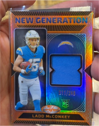 2024 Panini Certified #NGS-LMY Ladd McConkey New Generation — front