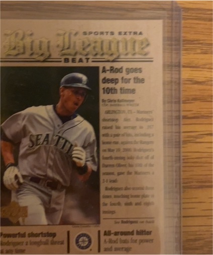 2001 Upper Deck Big League Beat #BB17 Alex Rodriguez — front