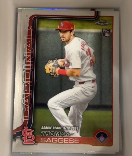 2025 Topps Chrome Update #USC157 Thomas Saggese — front