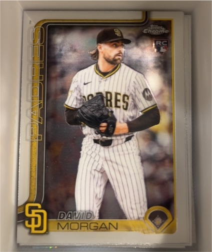2025 Topps Chrome Update #US348 David Morgan — front