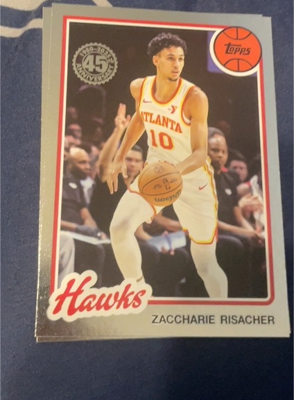 2025-26 Topps #80BK-24 Zaccharie Risacher 1980-81 Topps Basketball — front