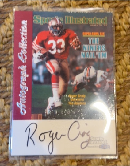 1999 Fleer Sports Illustrated Autograph Collection Roger Craig — front