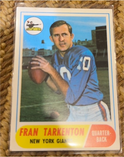 1968 Topps #161 Fran Tarkenton — front