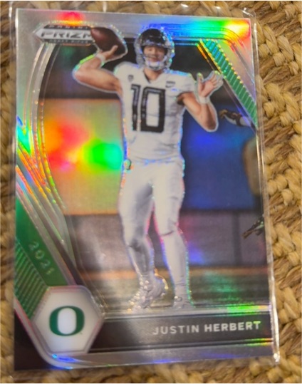 2021 Panini Prizm Draft Picks #20 Justin Herbert — front