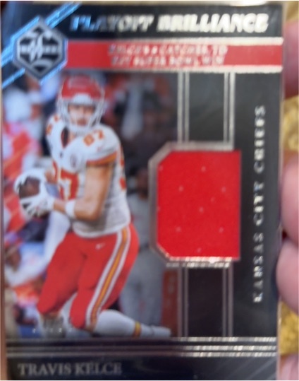 2023 Panini Playoff Brilliance #PB-TKE Travis Kelce — front