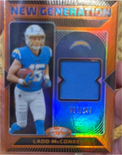 2024 Panini Certified New Generation Patch #NGS-LMY Ladd McConkey — front