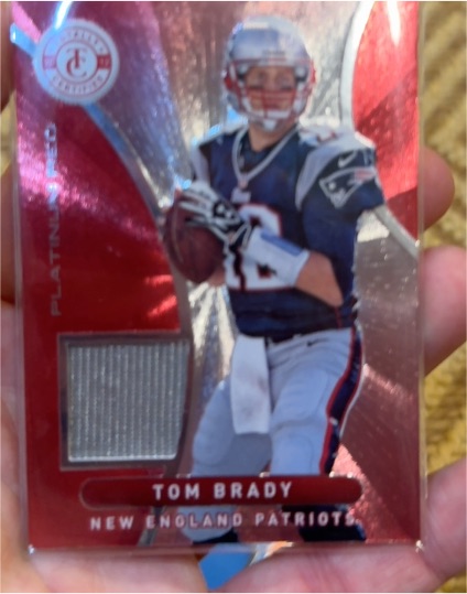 2012 Panini Totally Certified Platinum Materials Tom Brady — front