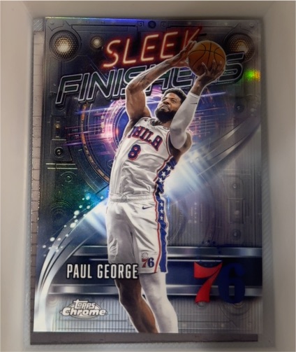 2025-26 Topps Chrome #SF-16 Paul George Sleek Finishers — front