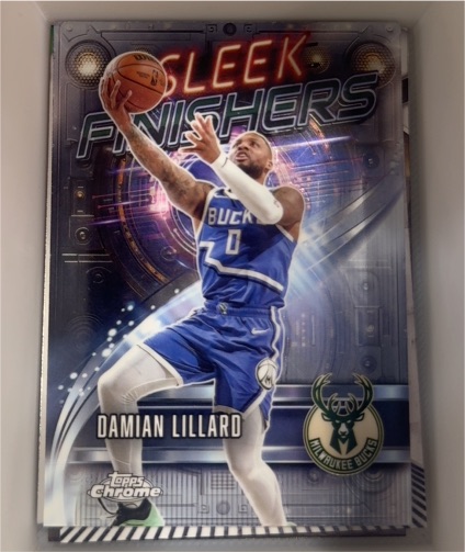 2025-26 Topps Chrome #SF-9 Damian Lillard Sleek Finishers — front