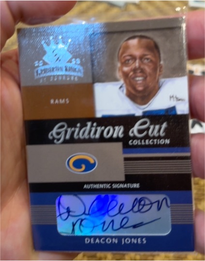 2003 Donruss Gridiron Kings Cut Collection #GC-25 Deacon Jones — front
