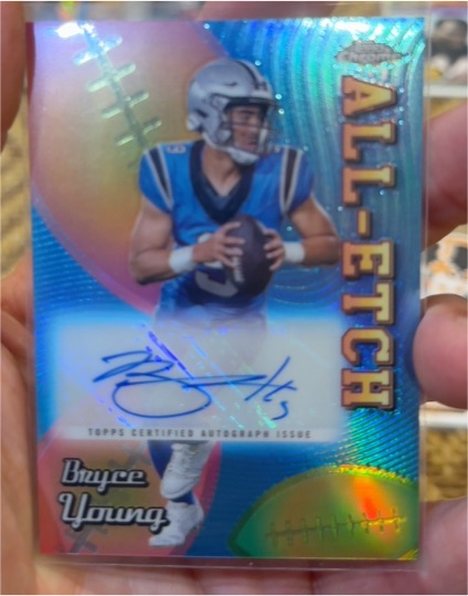 2024 Topps Chrome All-Etch Autographs #AEA-BY Bryce Young — front