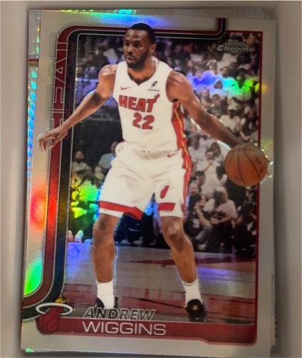 2025-26 Topps Chrome #180 Andrew Wiggins — front