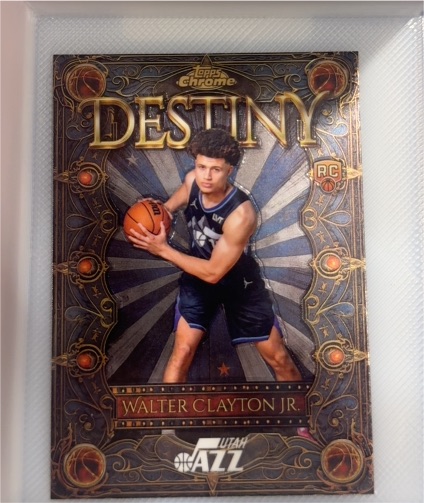 2025-26 Topps Chrome Destiny #D-15 Walter Clayton Jr. — front