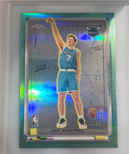 2025-26 Topps Chrome #XW-10 Kon Knueppel X's and Whoa's Rookie — front